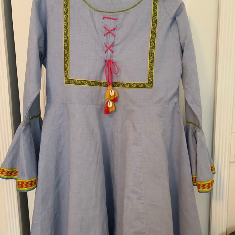 2pc denim style dress